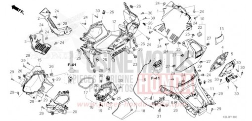 INNERE ABDECKUNG/TANKDECKEL ADV350AR de 2024